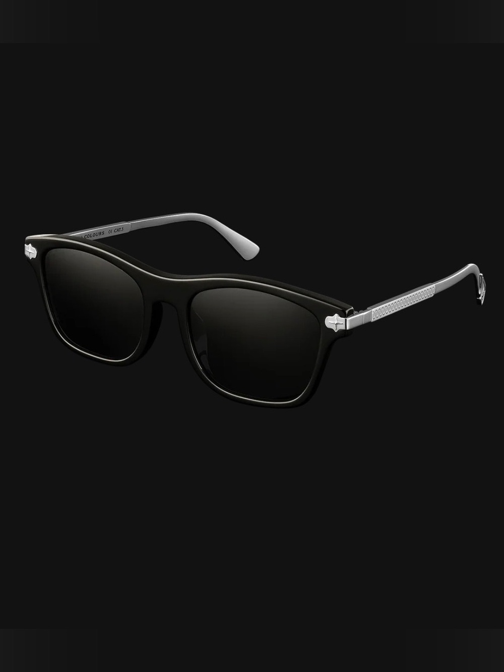 Clocks + Colours CRUISER X BLACK Stainless Steel Sunglasses and Case